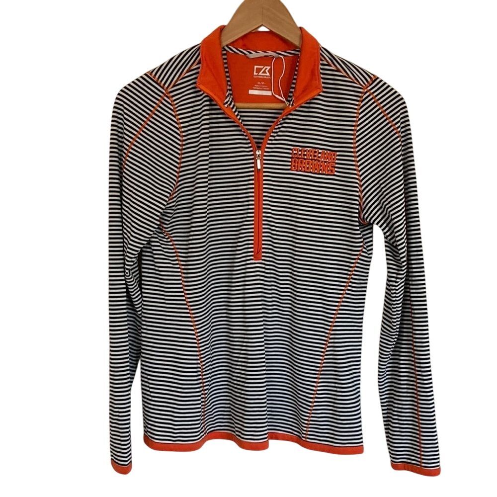 Cutter Butter Cleveland‎ Browns  3/4 Zip Front Pullover Size SP